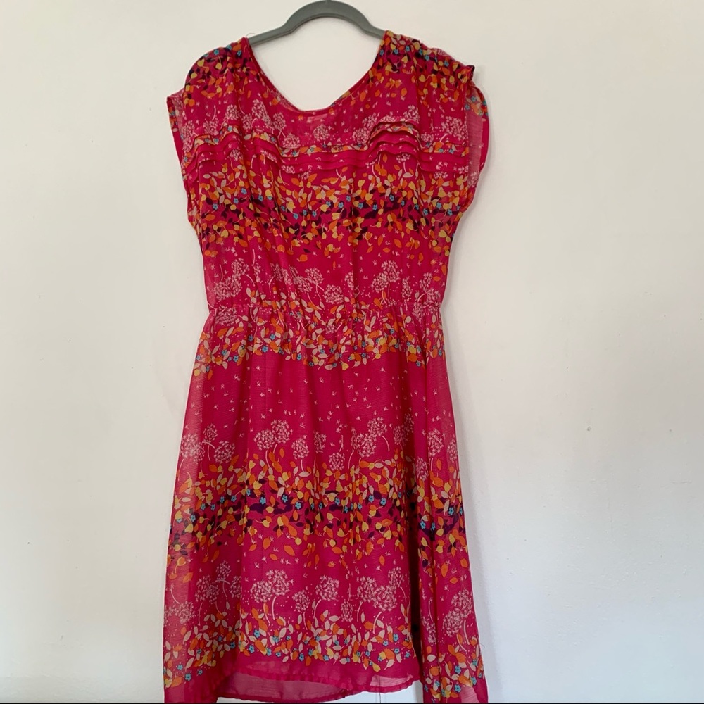 Pink Floral Dress